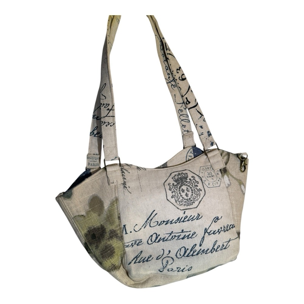 Cute Travel Bag with Multi-pockets, handmade with a Paris theme